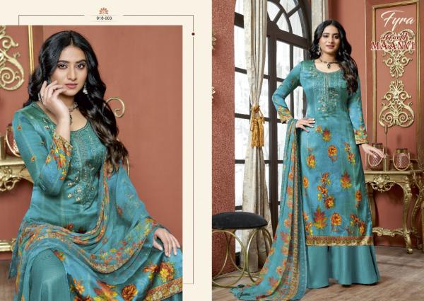 Fyra Maanvi Fancy Cotton Designer Embroidery Dress Materials